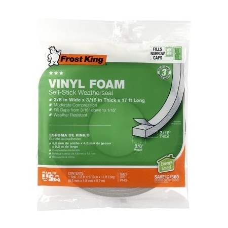 Thermwell Products 38x316 GRY Foam Tape V443H